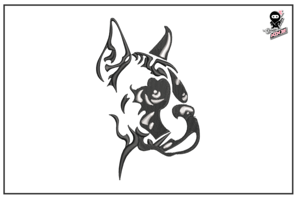 Boxer Dog Portrait Embroidery: A Craft Fair Review