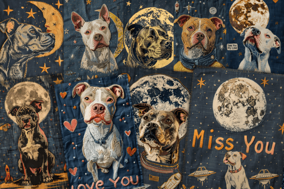 Cute Pit Bull Dog Embroidery Papers Review