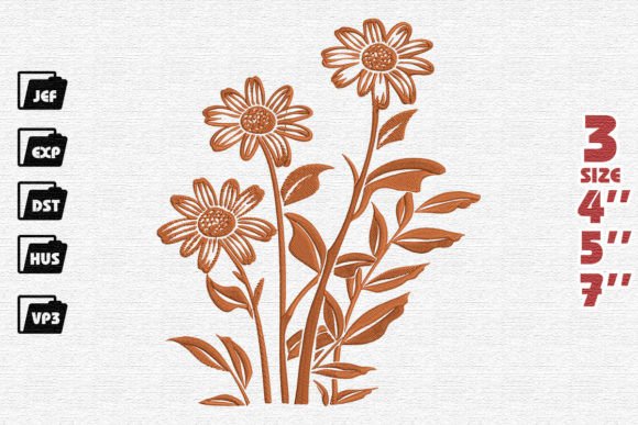 Daisies Flowers Embroidery: A Designer's Review
