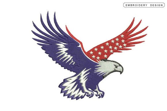 Eagle Embroidery Design Review for Business Merch