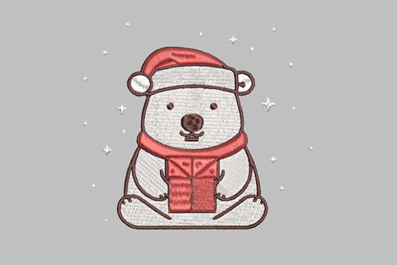 Festive Christmas Polar Bear Embroidery Review
