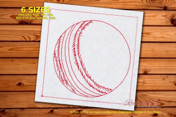 Leather Cricket Ball Redwork Embroidery Review