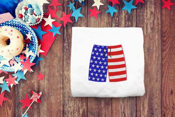 Patriotic Swim Trunks Mini Embroidery Review