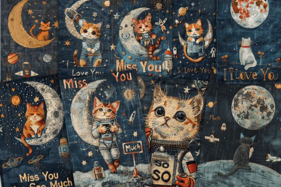 Review: Embroidery Moon Cats Pages Bundle for Crafters