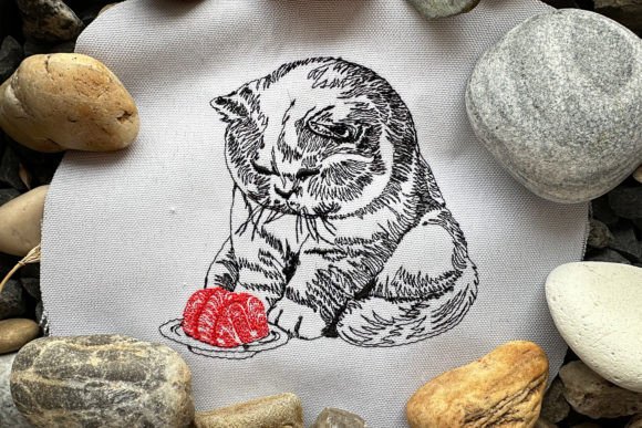 Review: Japanese Cat Machine Embroidery Design