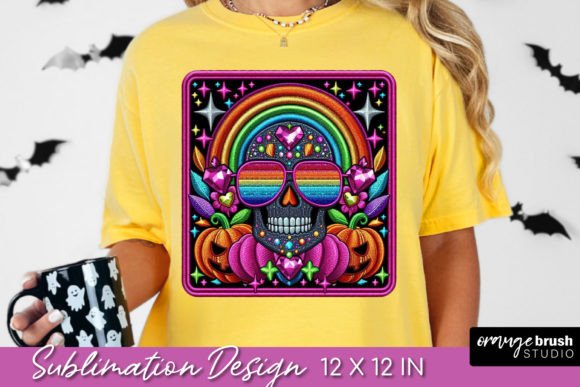 Skull Halloween Faux Embroidery Patch Review